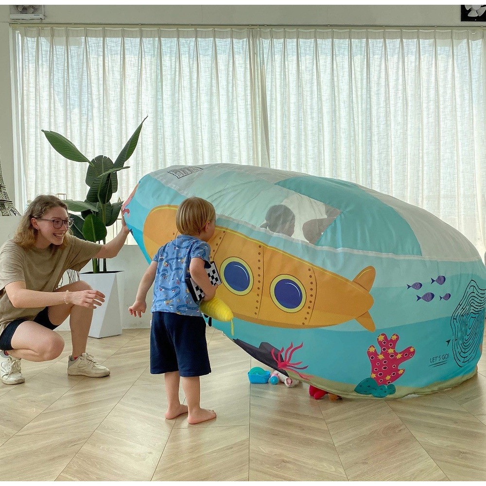 HIYA "Under the Sea" Inflatable Fort Cover Inflatable Playhouse for Kids - Picture 4 of 15